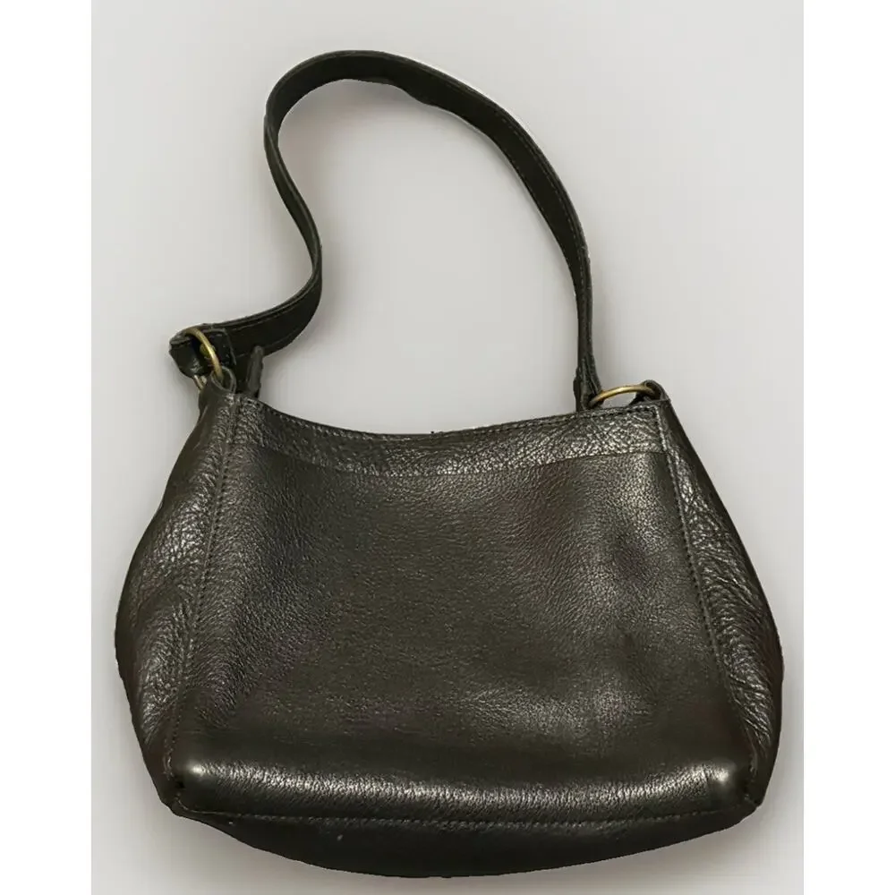 $260 Black Portland Leather Pebble Leather Handbag EUC